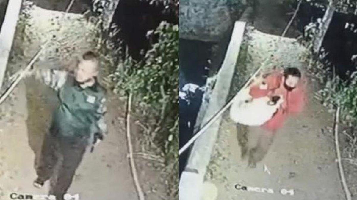 Pencuri berbaju loreng dan membawa senjata membuat warga panik