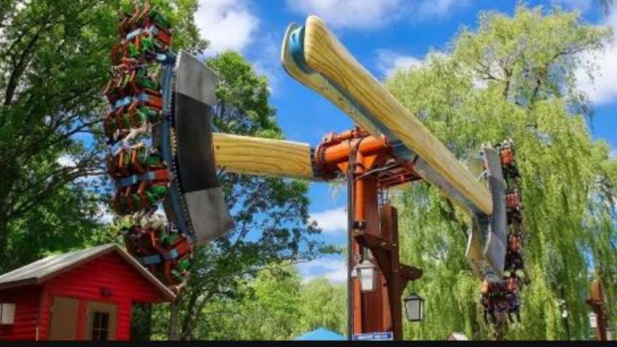 Pendulum Lumberjack mencapai ketinggian hingga 75 kaki