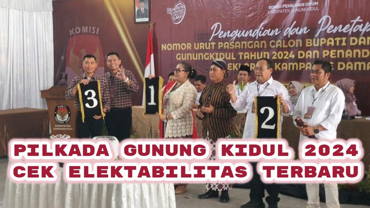 Berikut pengundian nomor urut di Pilkada Gunungkidul 2024, Pasangan Sunaryanta-Mahmud Ardi mendapat nomor urut 3, cek survei elektabilitas terbarunya