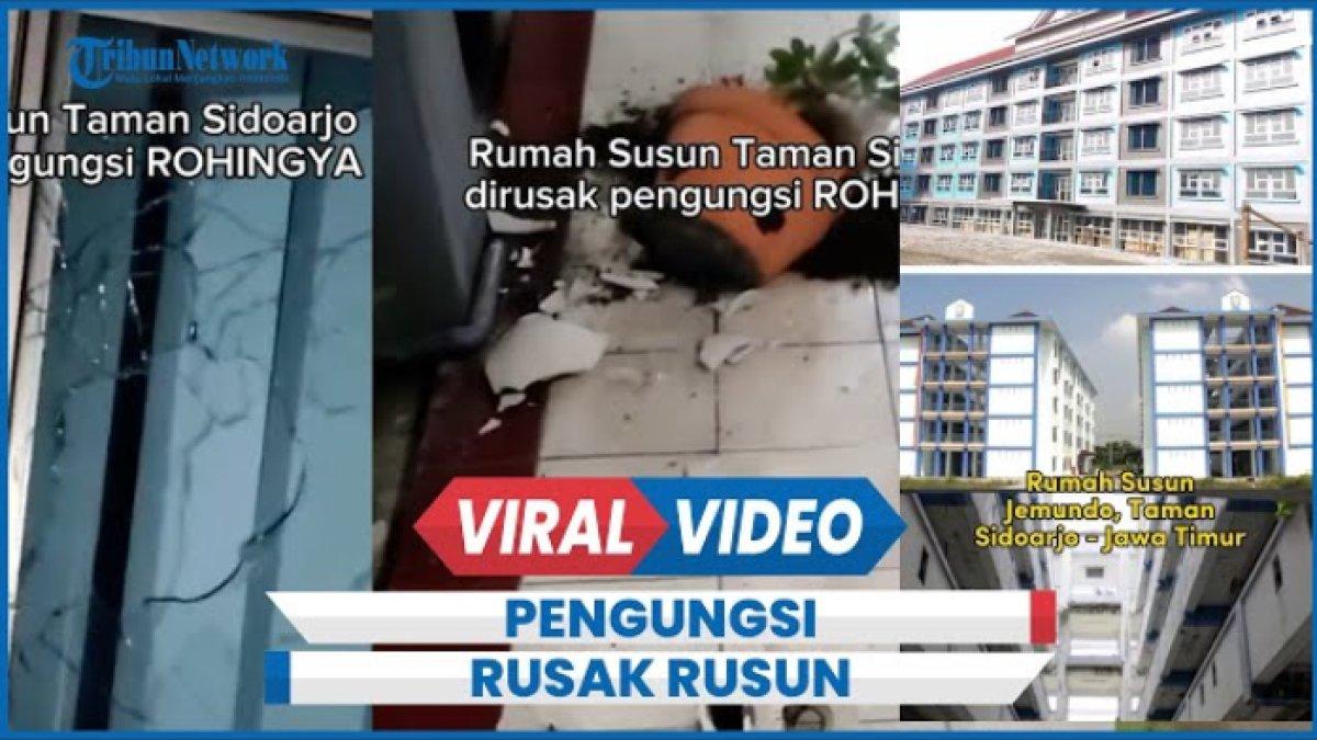 Pengungsi Rohingya ngamuk dan rusak Rumah Susun penampungan imigran di Sidoarjo, Jawa Timur