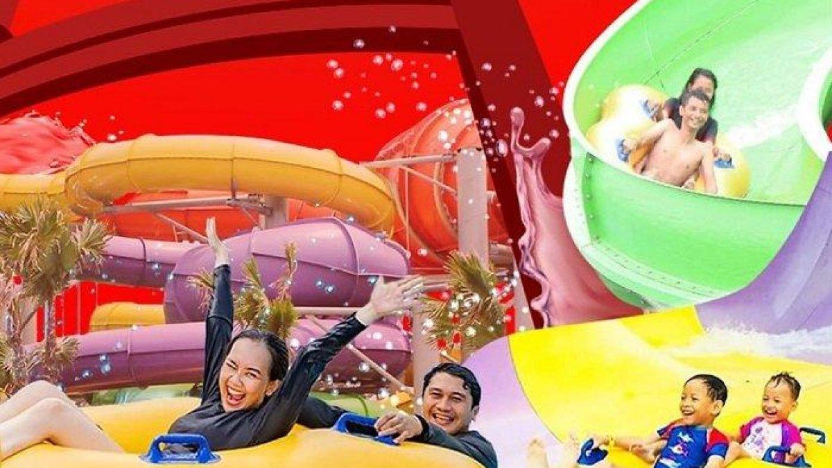 WISATA DI BEKASI - Pengunjung tengah menikmati keseruan wisata di Go! Wet Waterpark, Bekasi, Jawa Barat, Selasa (25/2/2025). Go! Wet Waterpark bisa menjadi tujuan libur Lebaran untuk seru-seruan bareng kelurga. Tiket masuknya dibanderol dengan harga mulai Rp 100 ribu.
Penulis: Muhammad Yurokha May
Editor: Muhammad Yurokha May