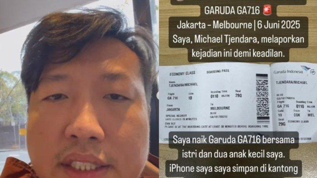 PENUMPANG PESAWAT KEHILANGAN HP - Seorang penumpang Garuda Indonesia kehilangan ponsel iPhone saat berada di pesawat. Ia ternyata CEO of Purityfic Vitamin Australia.