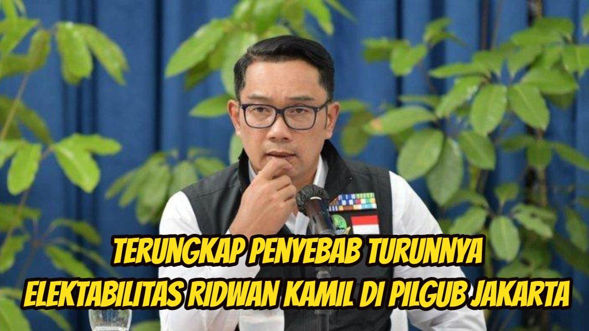 Penyebab turunnya elektabilitas Ridwan Kamil di Pilgub Jakarta