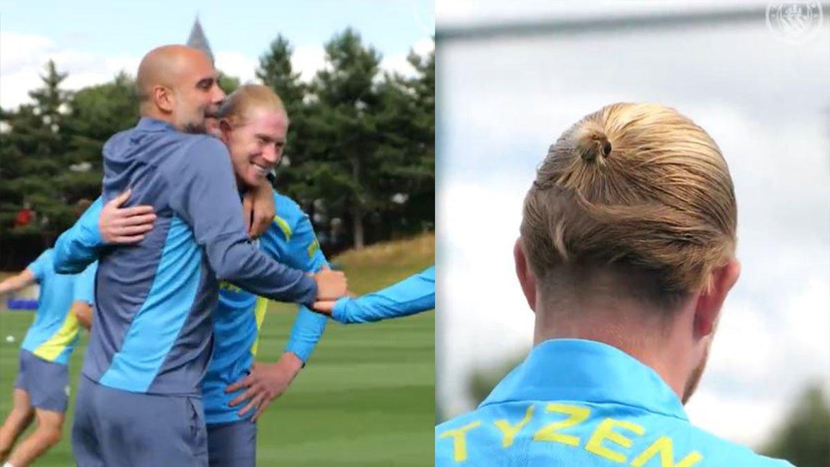 Pep Guardiola protes rambut Kevin De Bruyne