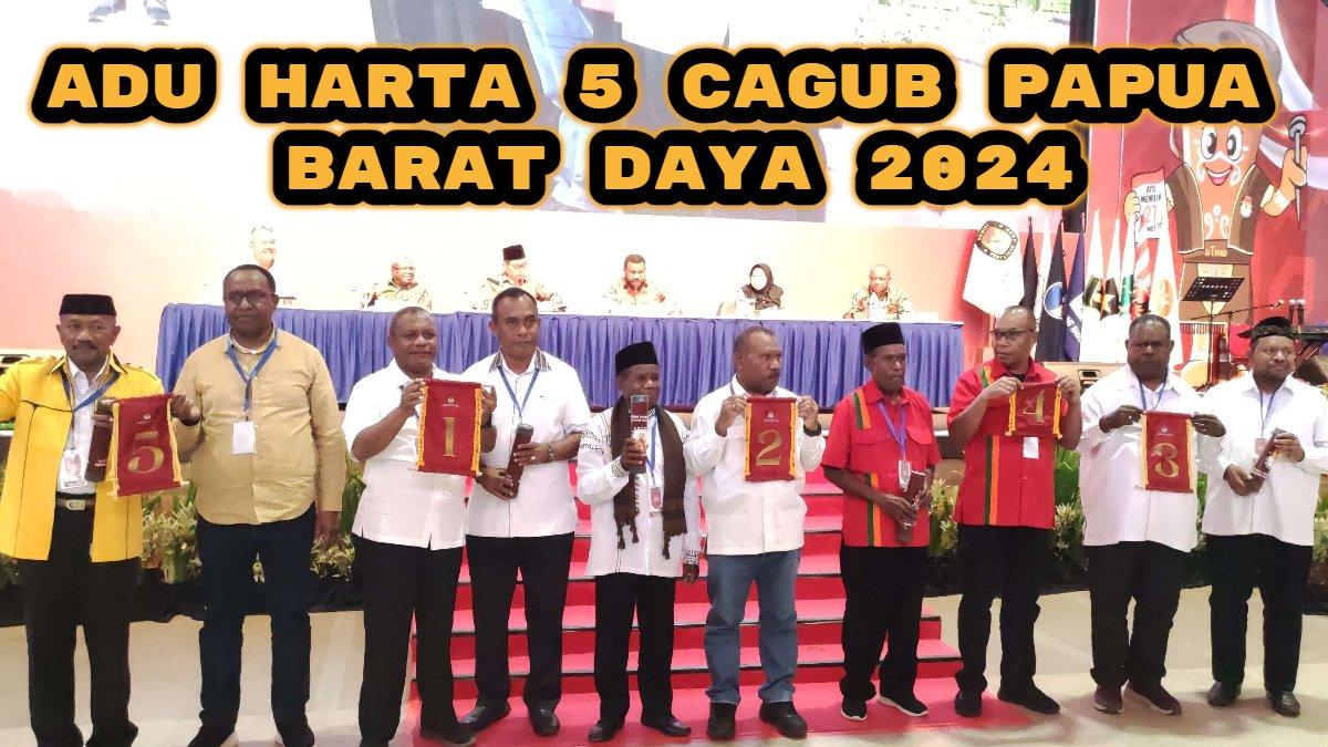 Inilah perbandingan harta 5 calon gubernur (Cagub) Papua Barat Daya 2024: Abdul vs Gabriel vs Elisa vs Joppye vs Bernard, siapa terkaya?