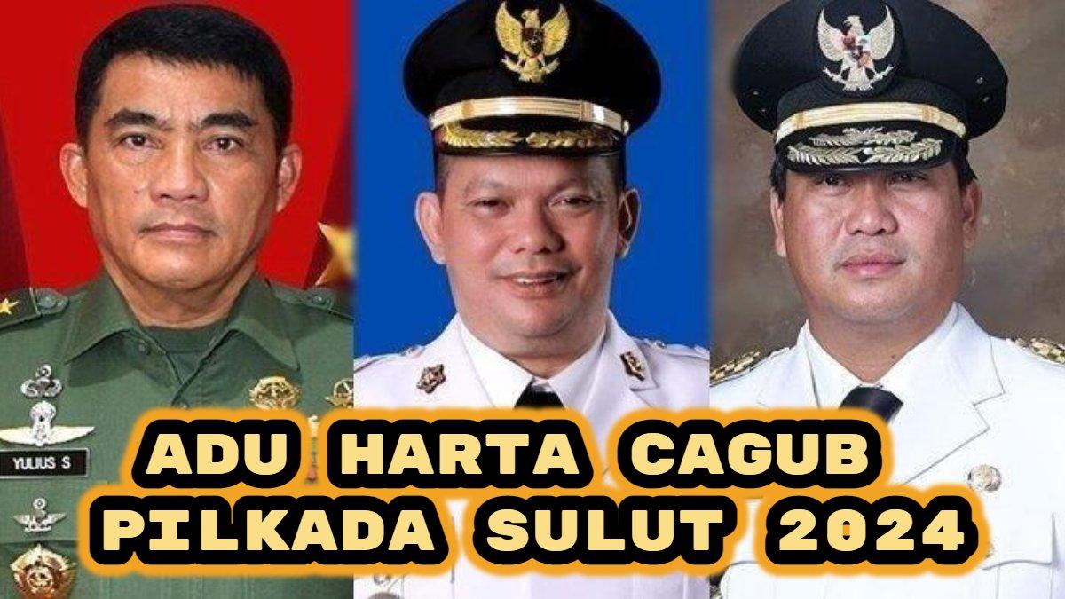 Berikut perbandingan kekayaan calon gubernur  Sulawesi Utara (Sulut) 2024. Yulius Selvanus VS Elly Engelbert Lasut VS Steven Kandouw, siapa tertajir