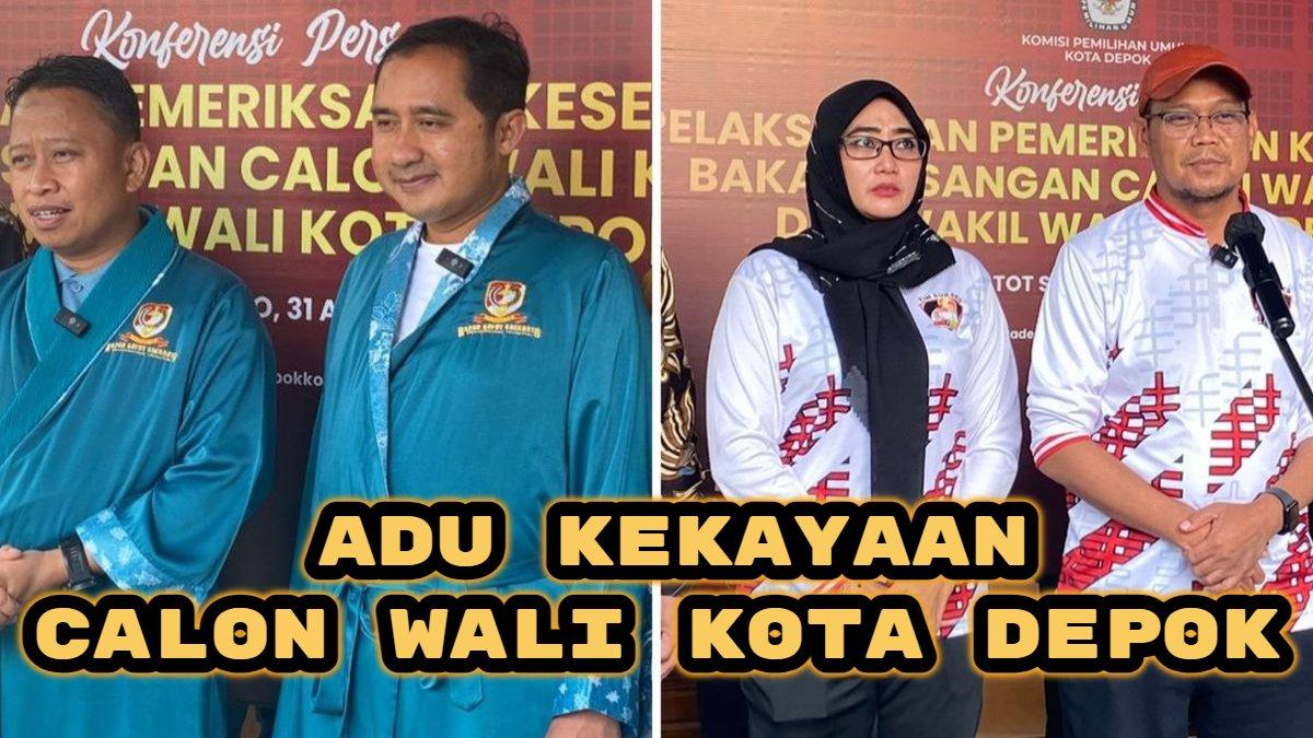 Berikut perbandingan kekayaan calon wali kota Depok 2024. Imam Budi vs Supian Suri, siapa tertajir?