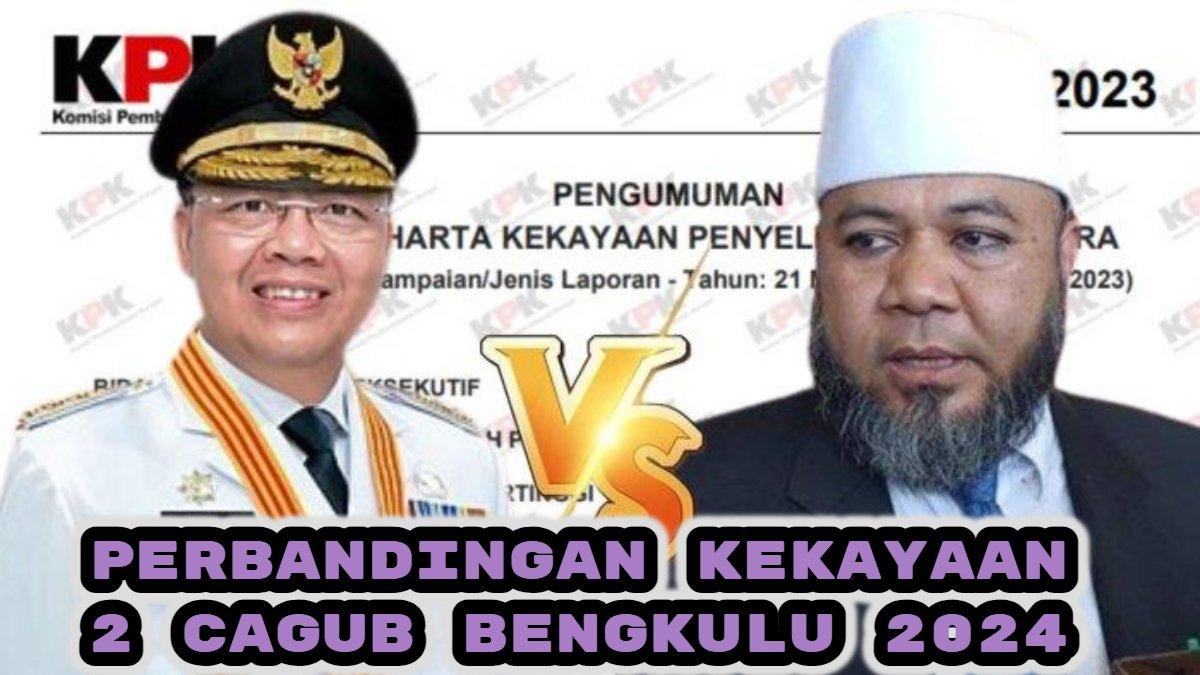 Berikut perbandingan kekayaan dua calon Gubernur Bengkulu 2024. Helmi Hasan vs Rohidin Mersyah, siapa tertajir?