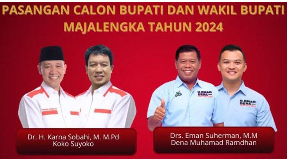 Perbedaan survei Poltracking dan Indikator Politik Indonesia di Pilkada Majalengka 2024, siapa tertinggi?