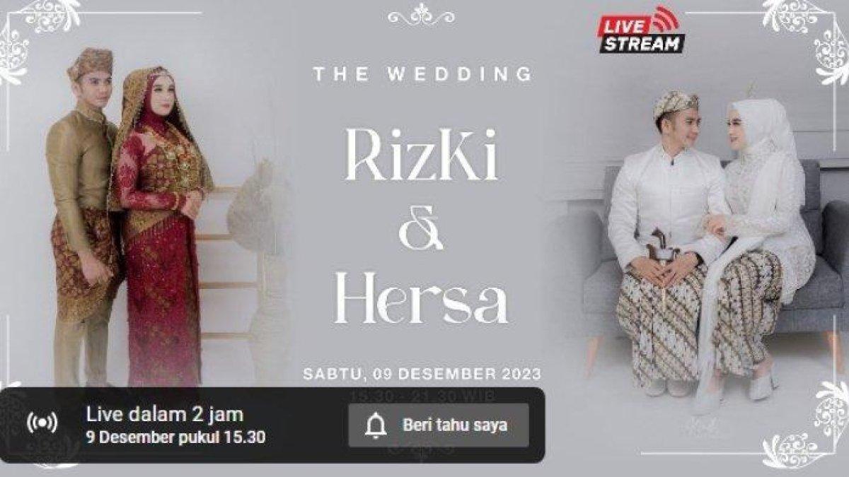 Rizki dan Hersa akhirnya menikah