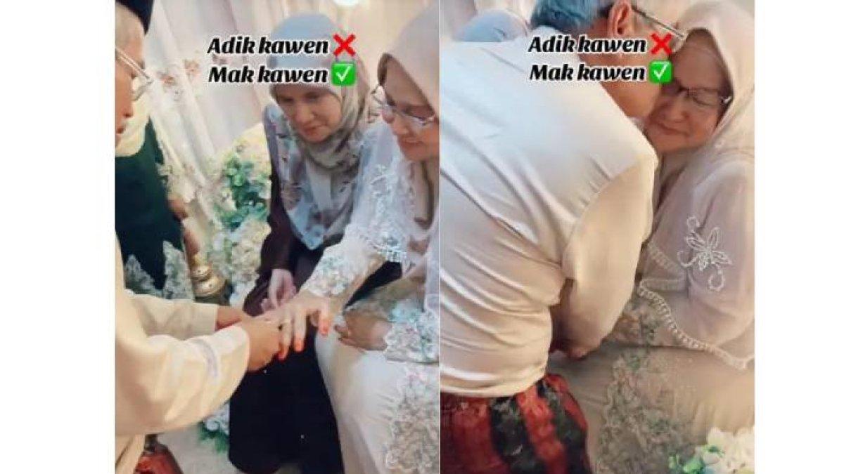 Pernikahan lansia di Malaysia menjadi viral, dulu menjalin hubungan saat SMA
