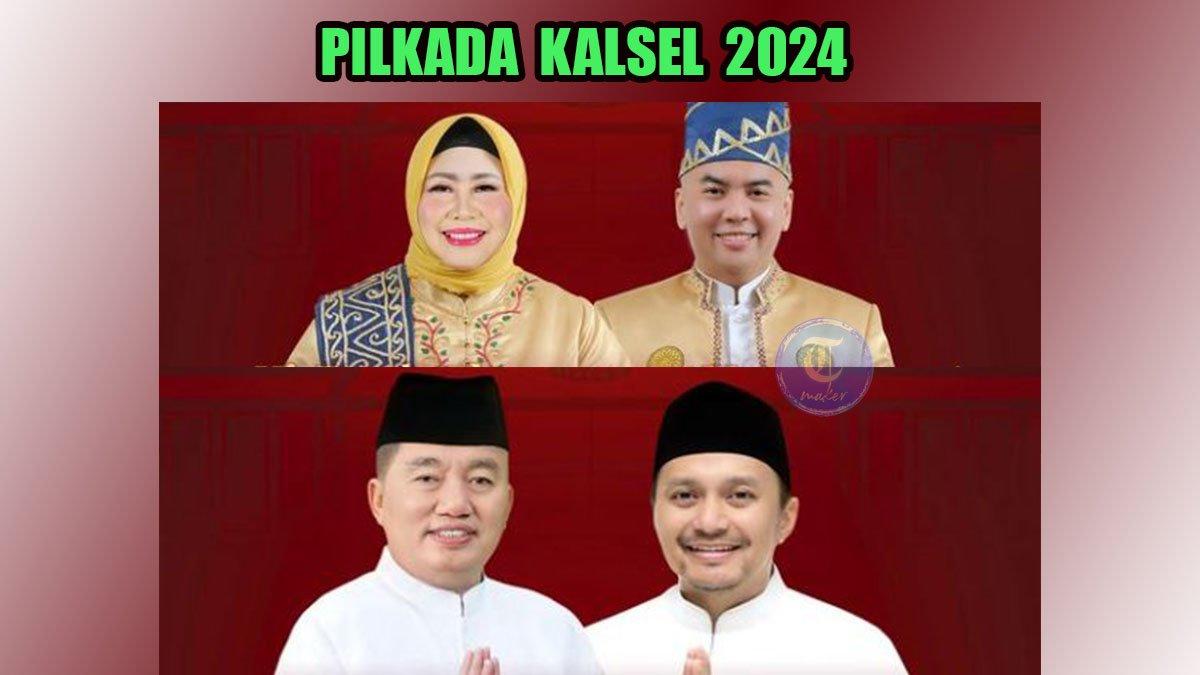 Pertarungan Raudatul-Akhmad vs Muhidin-Hasnuryadi di Pilkada Kalsel 2024, cek elektabilitasnya!
