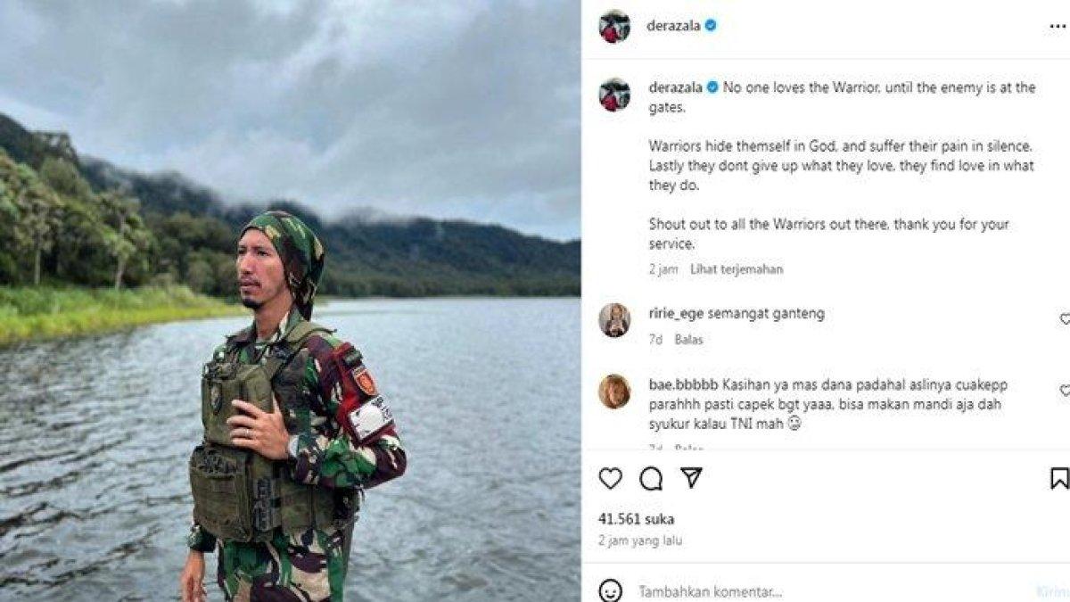 Perubahan fisik Lettu Fardhana setelah bertugas di Papua.