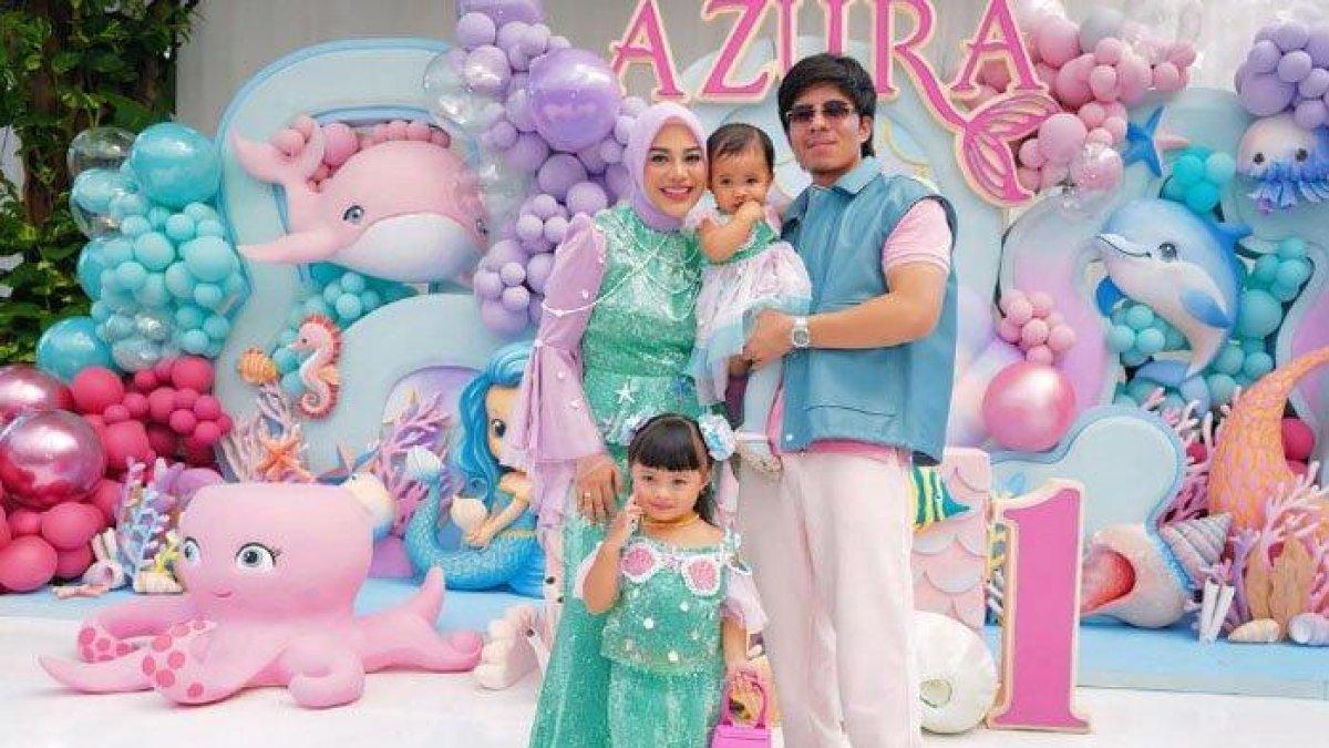Pesat ultah Azura anak Aurel dan Atta.
