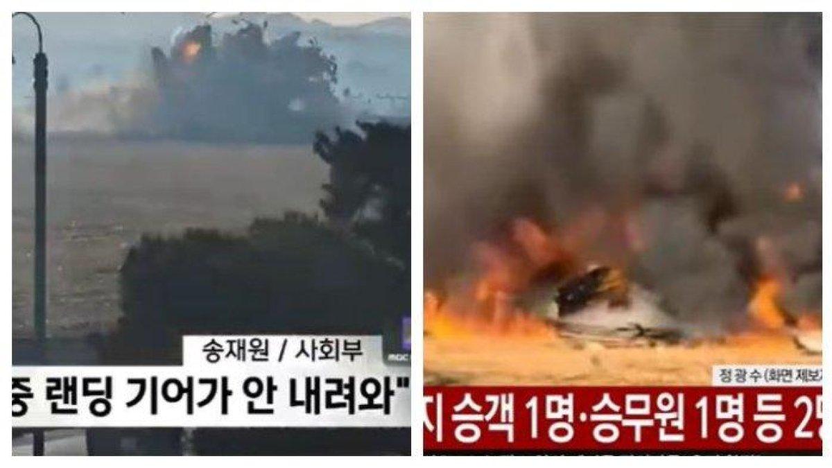Pesawat Jeju Air mengalami kecelakaan di Bandara Internasional Muan, Korea Selatan pada Minggu (29/12/2024). Penerbangan Jeju Air telah mencoba satu pendaratan sebelum dipaksa untuk berputar-putar.
