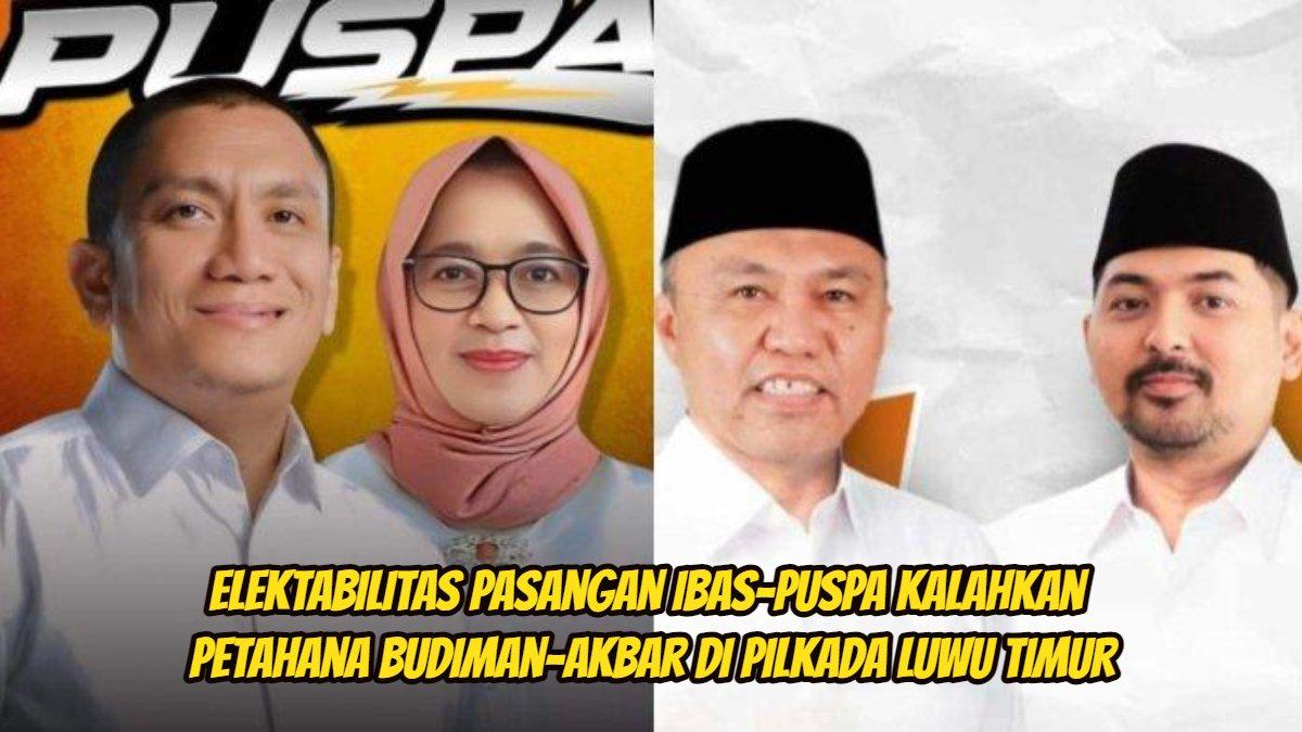 Petahana Budiman-Andi Akbar Leluasa, Irwan Bachri Syam-Puspawati Husler bertarung di Pilkada Lutim 2024.