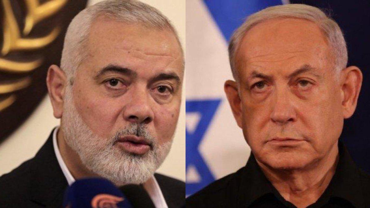 Petinggi Hamas Ismail Haniyeh (kiri)
Perdana Menteri Israel Benjamin Netanyahu (kanan)