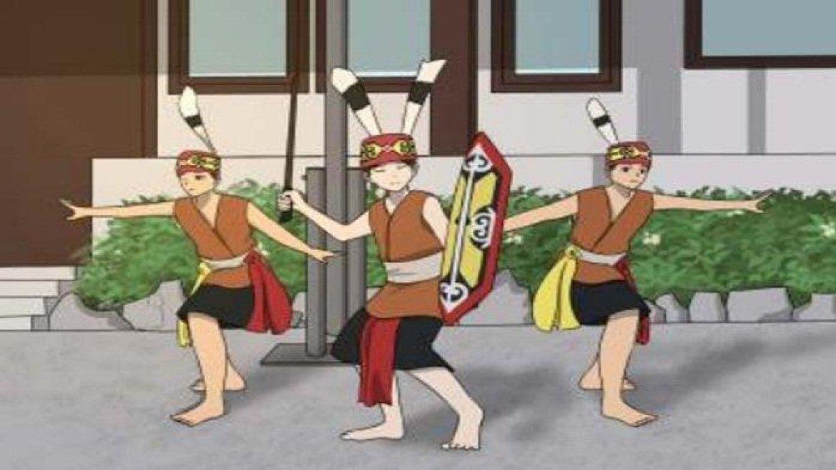 Picture 5.7 Andre and friends dancing (buku.kemdikbud.go.id)