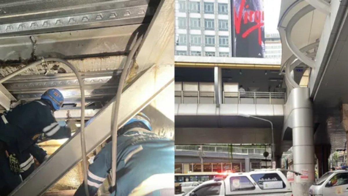 Pihak berwenang sedang menyelidiki penemuan mayat pria misterius di bawah lantai jembatan layang di Bangkok, Thailand.