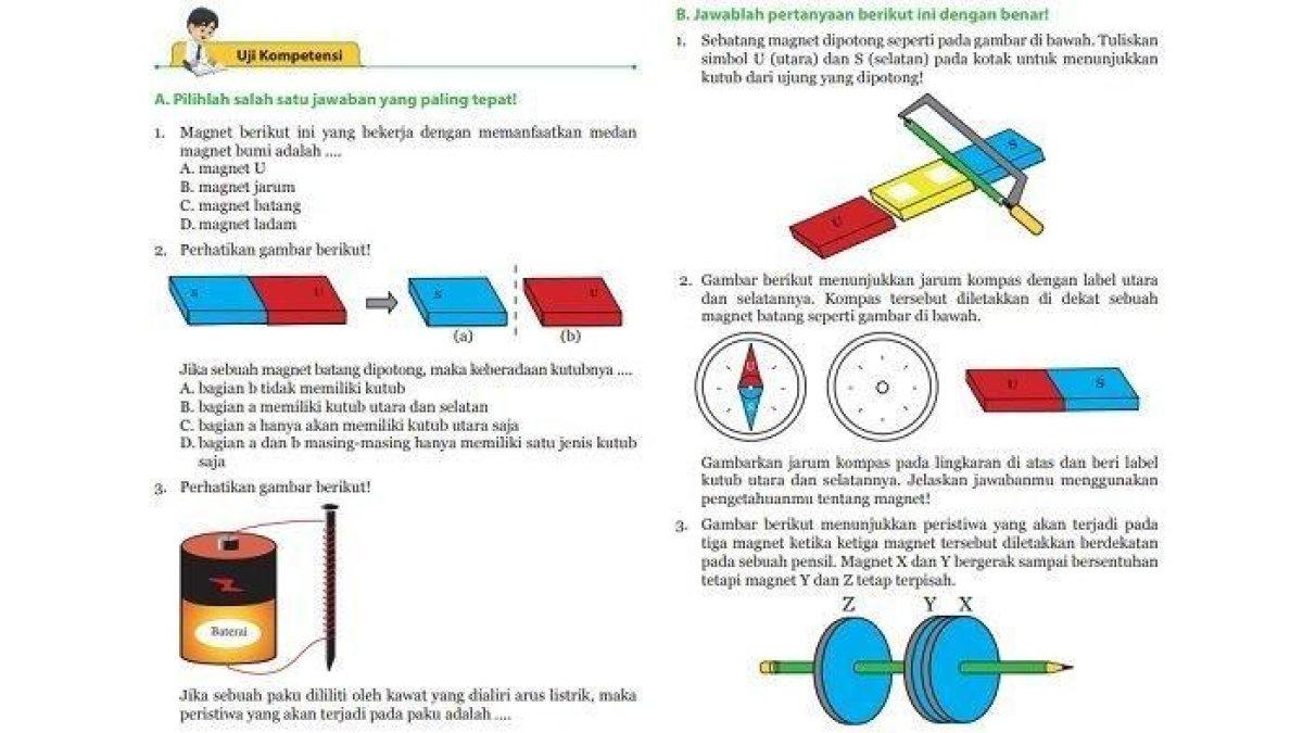 Kunci Jawaban Mata Pelajaran IPA Kelas 9 Semester 2 : Pilihan Ganda dan Esai Halaman 45-49 (TribunNews.com)