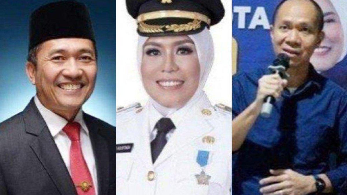 Pilkada Palembang 2024 - Dari kiri ke kanan: Ratu Dewa, Fitrianti Agustina dan Yudha Pratomo.