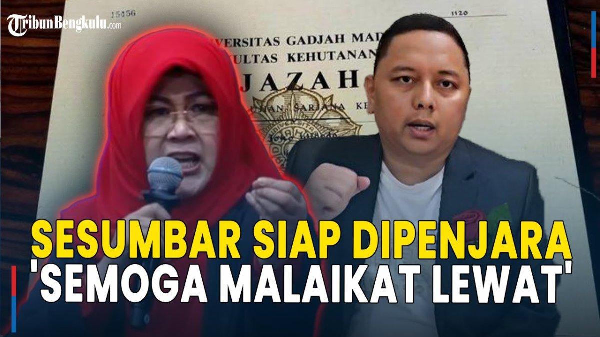 POLEMIK IJAZAH JOKOWI - Capture YouTube Tribun Bengkulu menampilkan Pitra Romadoni dan Dokter Tifa. Pitra berdoa malaikat mengaminkan pengakuan Dokter Tifa siap dipenjara