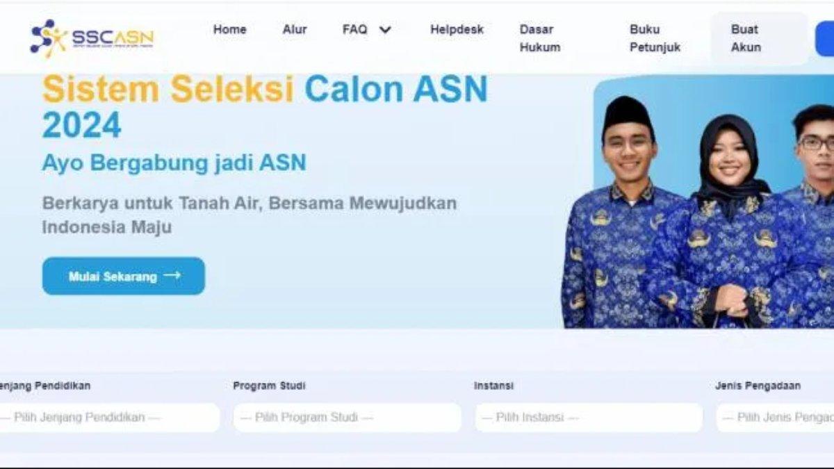 Portal pendaftaran CPNS 2024. Sejumlah instansi dikabarkan sepi peminat jelang berakhirnya pendaftaran seleksi CPNS 2024.