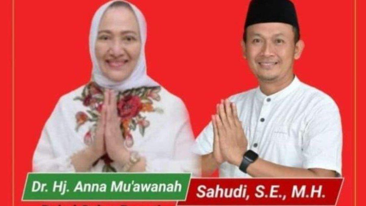 Poster Anna Muawanah-Sahudi yang sudah tersebar di media sosial Bojonegoro baru-baru ini.