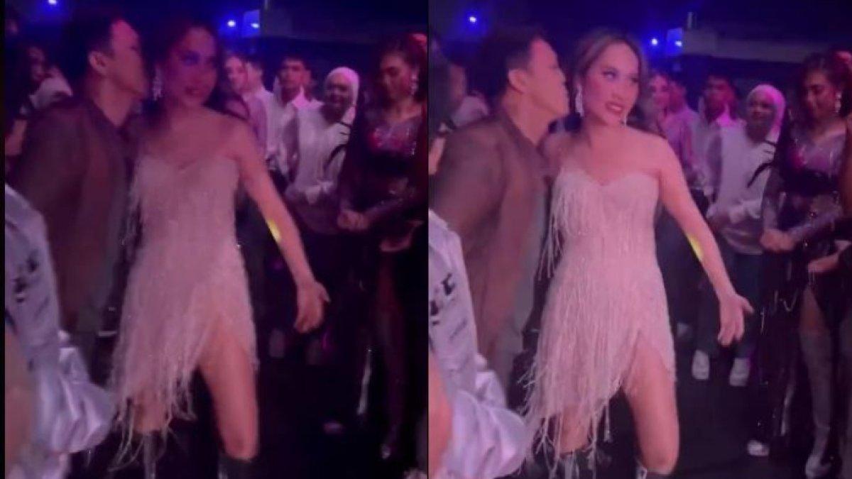 Potongan video viral yang menampilkan momen mesra antara Ariel NOAH dan BCL.