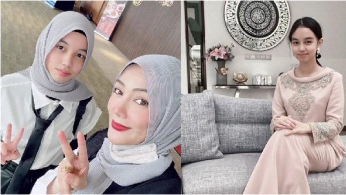 Potret Aleesya, mantan anak tiri Laudya Cynthia Bella yang beranjak remaja, putri kandung Engku Emran dan Erra Fazira cantik jelita.