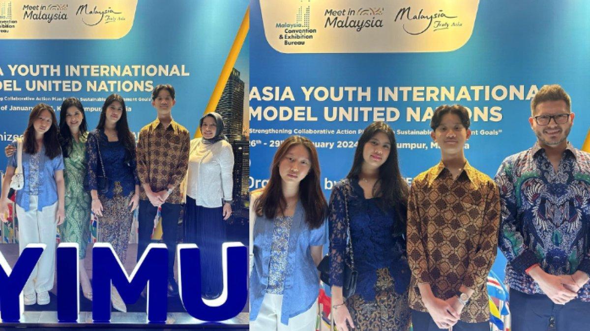 Potret Almira putri AHY dan Annisa Pohan berkebaya saat ikut Model United Nations