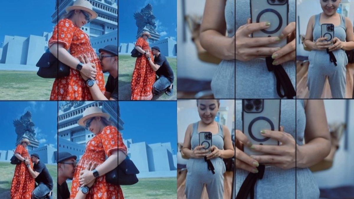 Potret Mpok Alpa bersama suami.