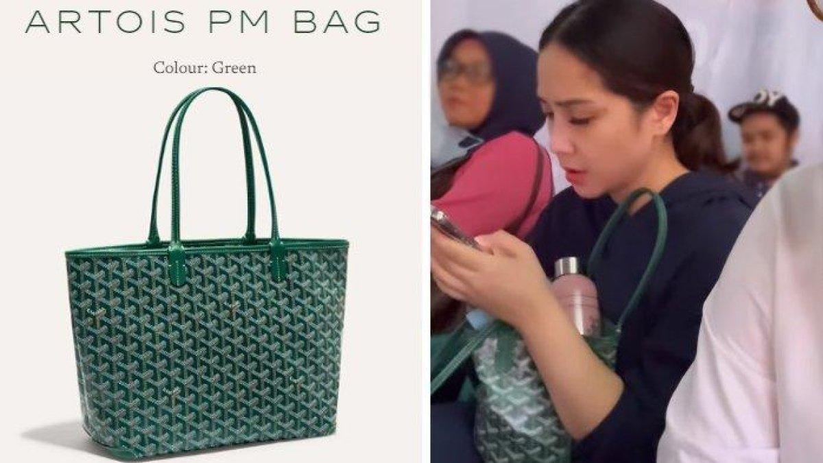Potret Nagita Slavina menenteng tas seharga Rp40 juta