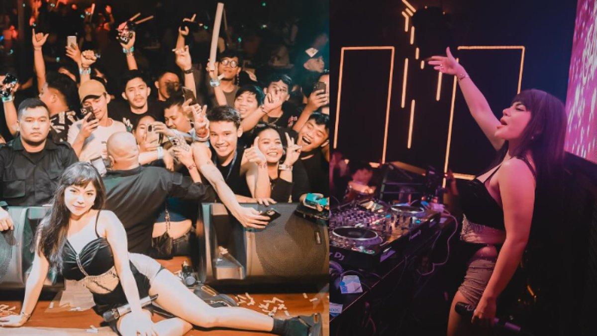 Potret aksi panggung hot Dinar Candy saat jadi DJ