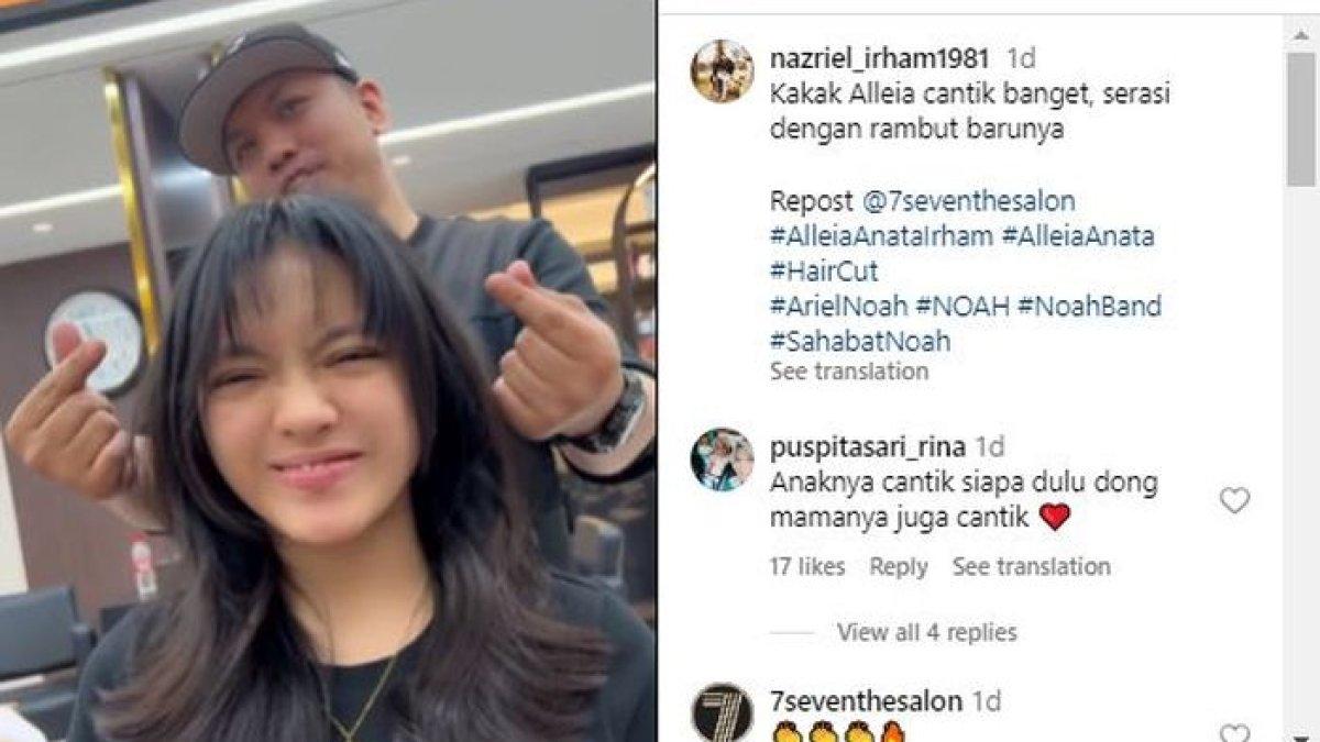 Potret cantik anak gadis Ariel NOAH