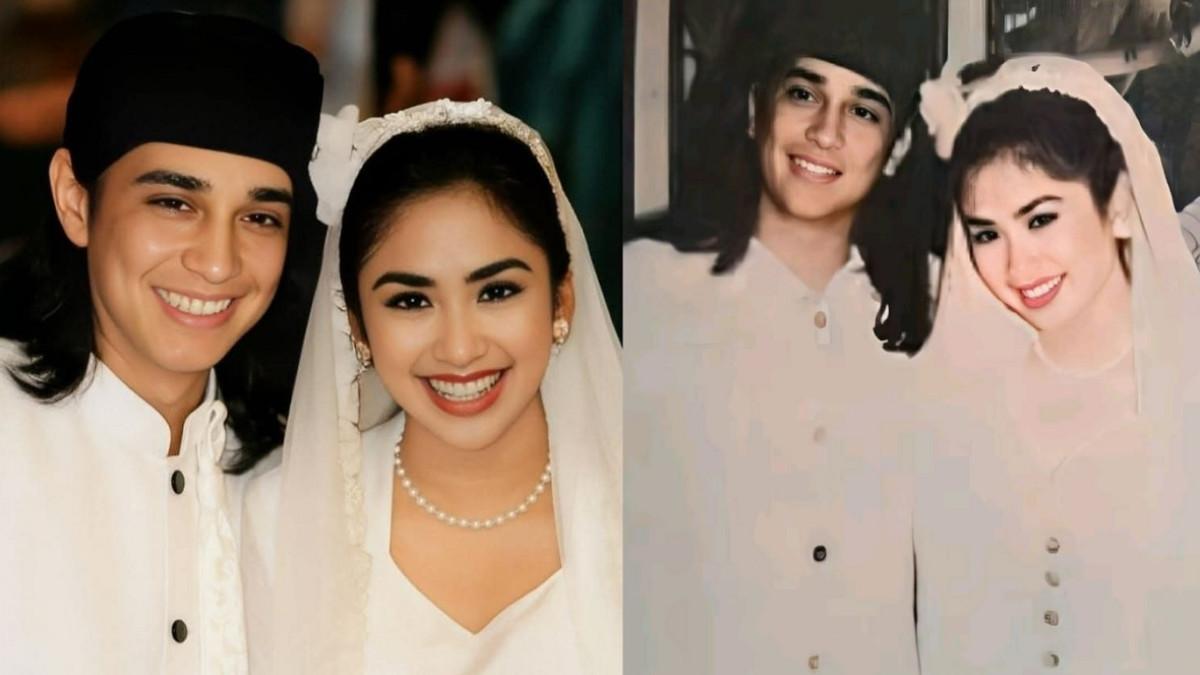 CERITA ARTIS - Potret pernikahan pasangan artis lawas diambil dari Facebook Foto Jadul