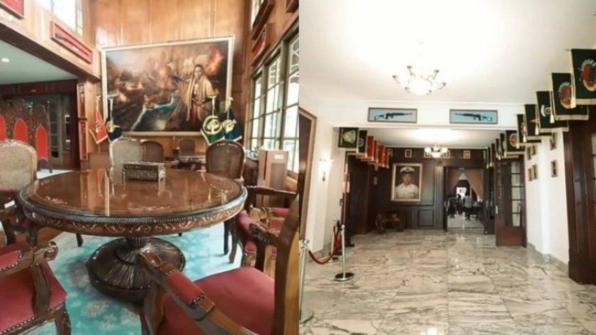Potret ruang santai di rumah Prabowo Subianto dipenuhi lorong-lorong mewah nan misterius