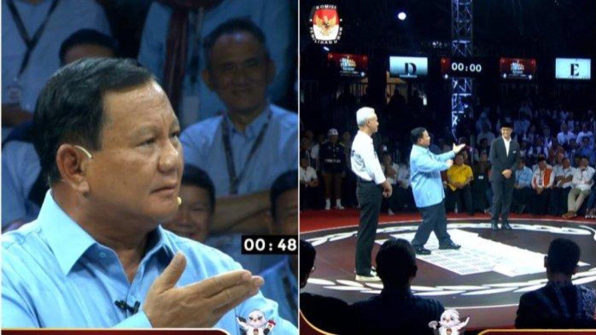 Prabowo Joget saat ingin tanggapi keluhan Anies soal demokrasi