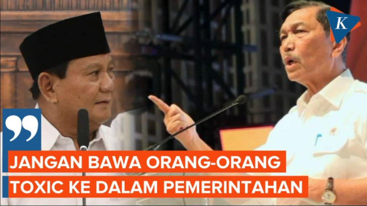Prabowo dapat saran dari Luhut