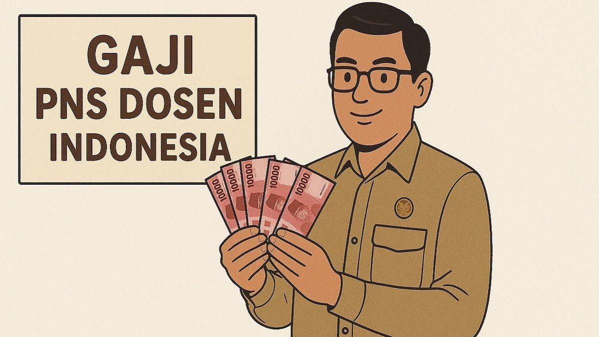 TUKIN PNS DOSEN - Ilustrasi gaji PNS dosen dibuat dengan chat GPT. Prabowo restui pemberian tukin untuk PNS dosen di tahun 2025