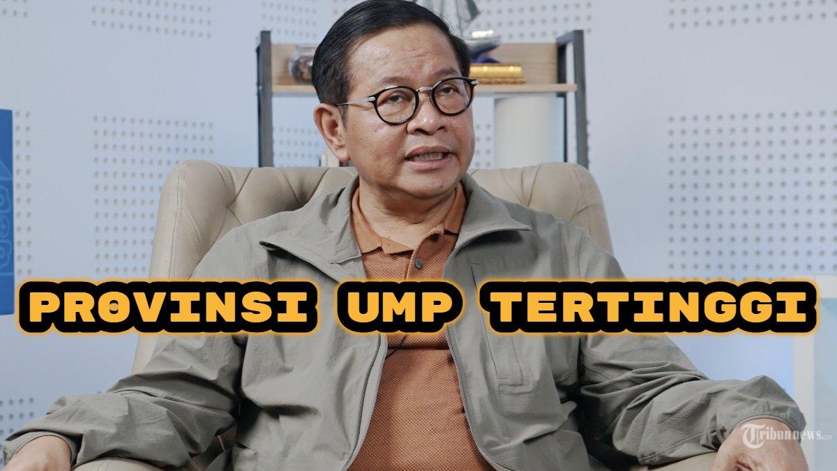 Provinsi UMP Tertinggi - Bakal Calon Gubernur Jakarta Pramono Anung melakukan sesi wawancara khusus dengan Direktur Pemberitaan Tribun Network Febby Mahendra Putra di Studio Tribun Network, Jalan Palmerah Selatan, Jakarta Pusat, Sabtu (31/8/2024). Pramono Anung menjadi Gubernur terpilih Jakarta periode 2025-2030.