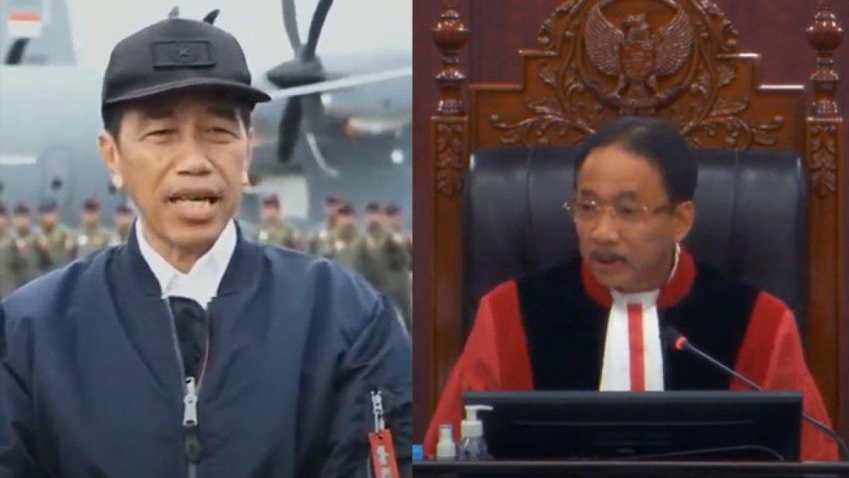 Ketua Mahkamah Konstitusi, Suhartoyo minta hentikan video Presiden Jokowi yang soal dugaan cawe-cawe di Pilpres 2024, diputar saat sidang sengketa.