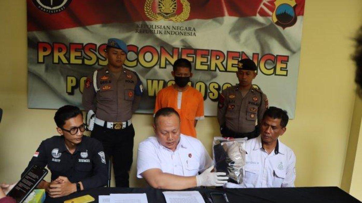Press conference Polres Wonosobo ungkap kasus persetubuhan atau perbuatan cabul terhadap anak, Rabu (29/11/2023).