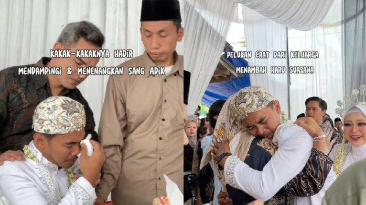 Pria Menangis Sesenggukan Tak Kuasa Mengucapkan Ijab Qabul
