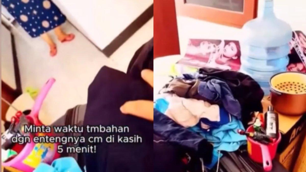 Pria diusir dari kos gegara nunggak