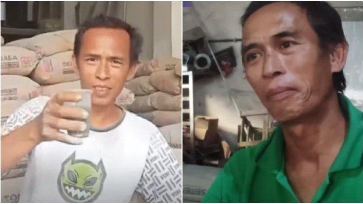 Pria ini gemar menyeduh semen di gelas dan diseruput bak kopi, mengaku jarang sakit.