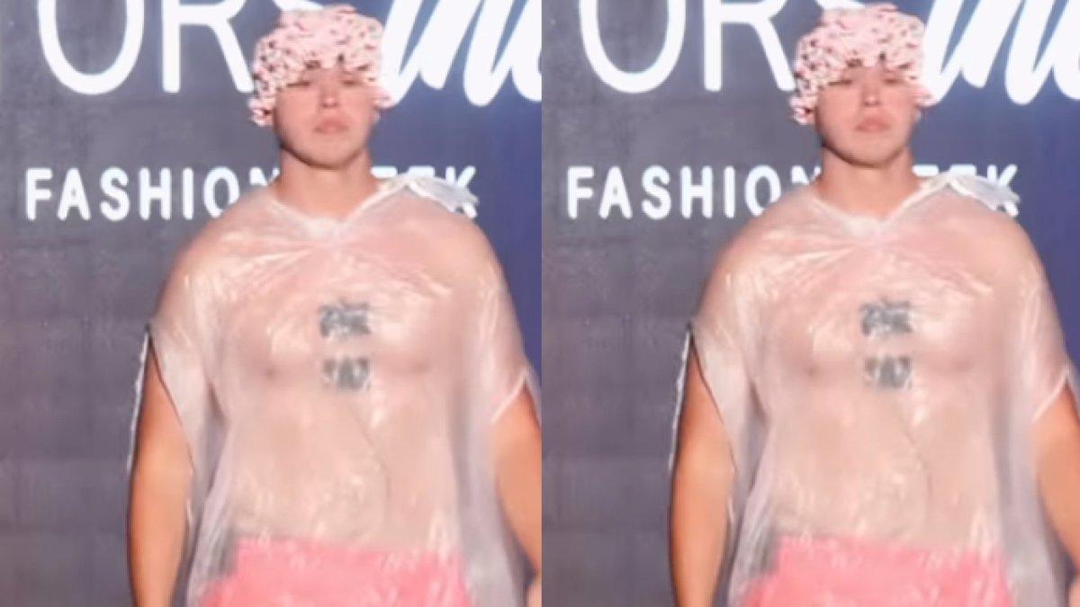 Pria menyusup di Catwalk New York Fashion Week