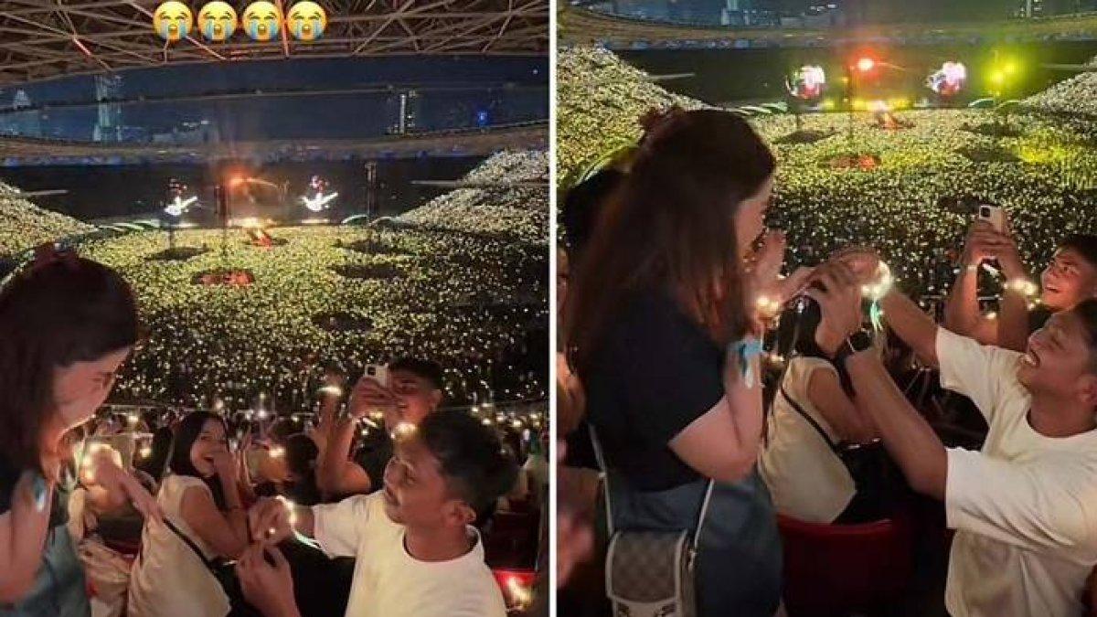 Pria yang dulu melamar kekasihnya saat konser Coldplay