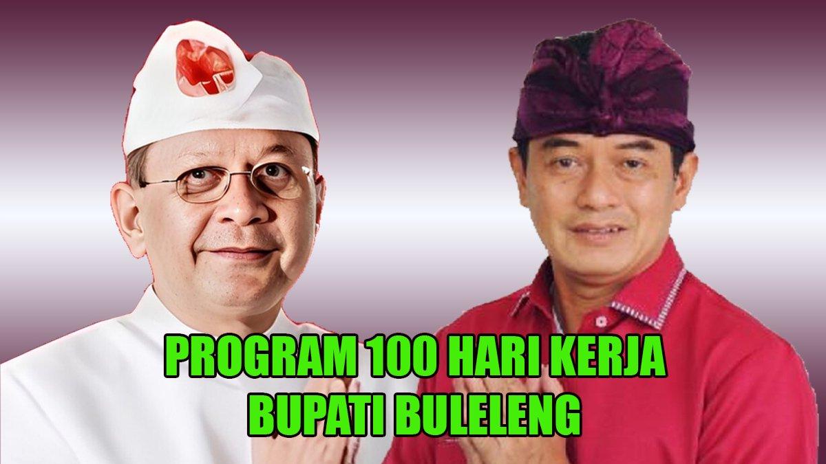 100 HARI KERJA - Inilah program 100 hari kerja Bupati dan Wakil Bupati Buleleng, Bali, I Nyoman Sutjidra dan Gede Supriatna.
