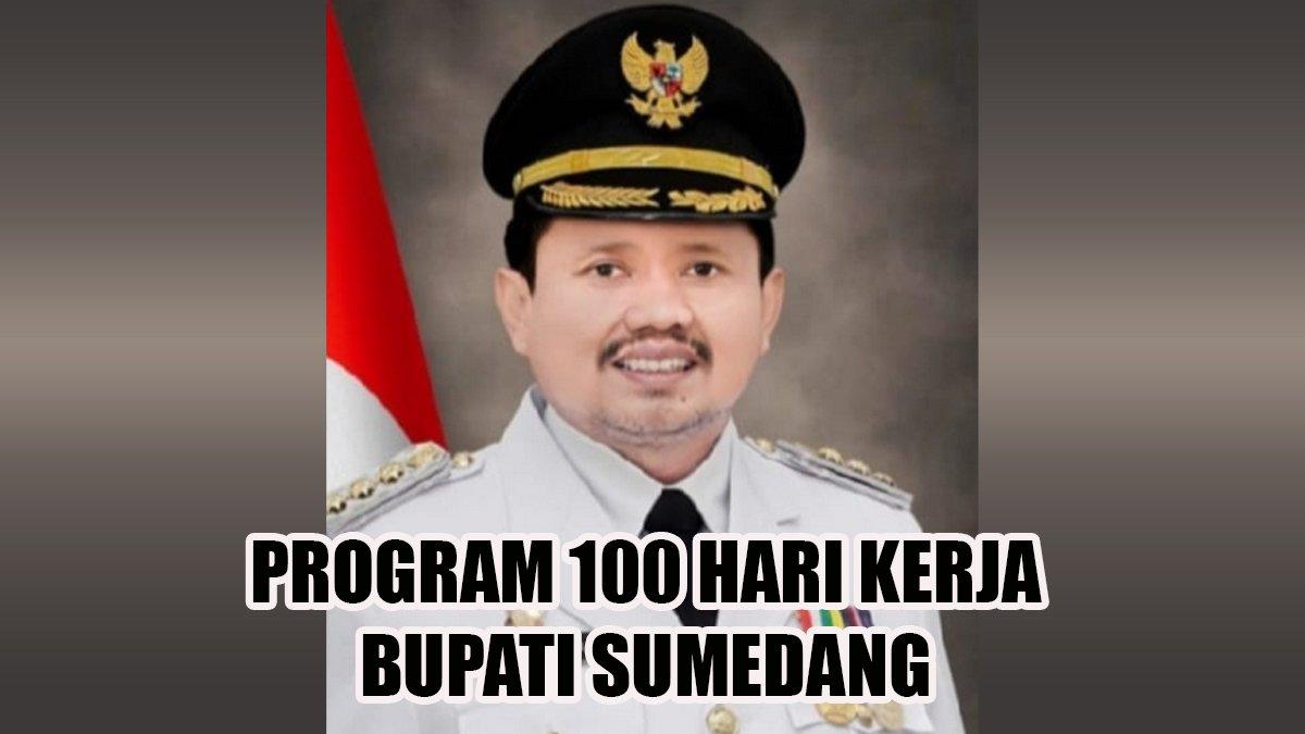 100 HARI KERJA - Inilah program 100 hari kerja Bupati dan Wakil Bupati Kabupaten Sumedang, Jawa Barat, Dony Ahmad Munir dan Fajar Aldila.
